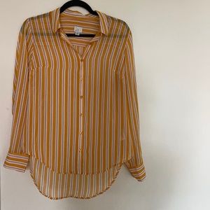 Sheer button down blouse